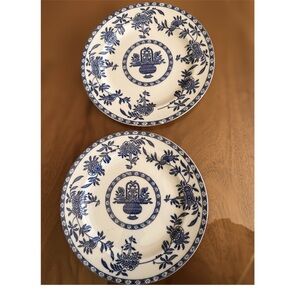 Blue and White Floral Dinnerware Plates